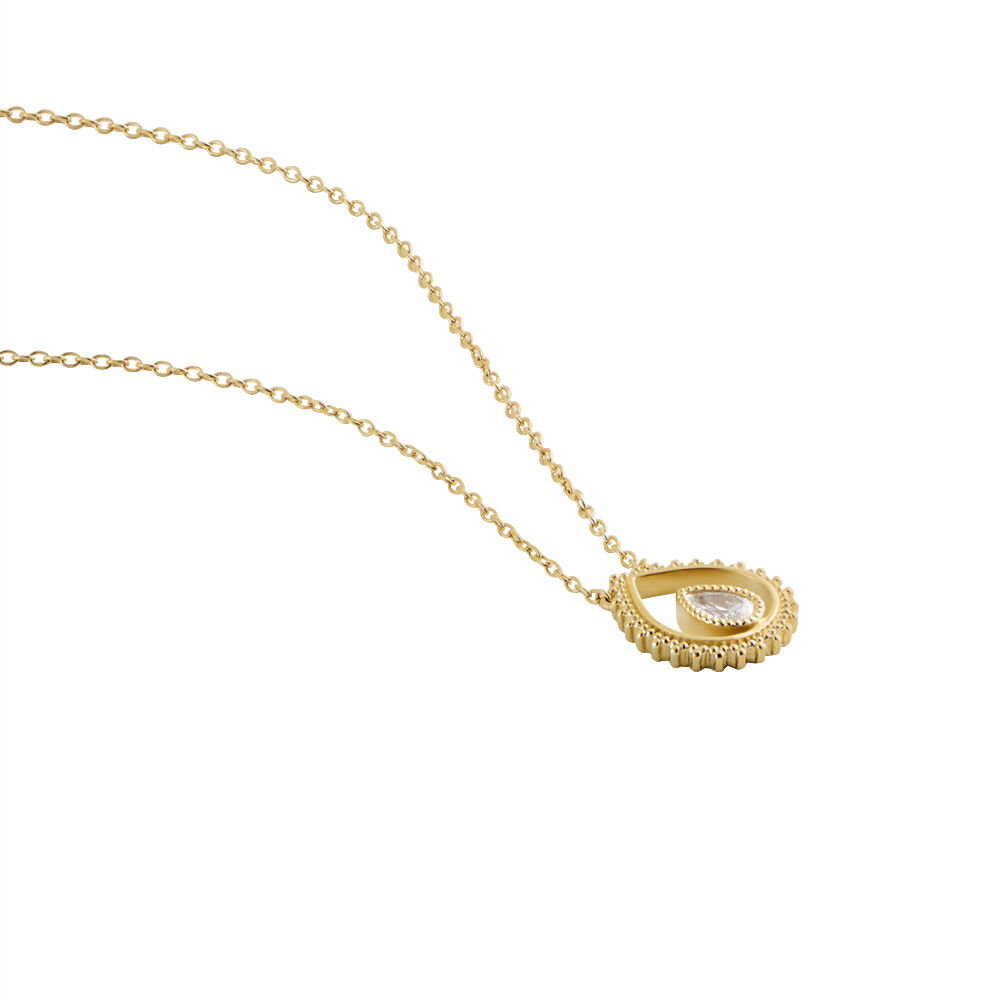 Collier Plaqué Or Lauro Oxyde De Zirconium - Colliers avec pierres Femme | Marc Orian