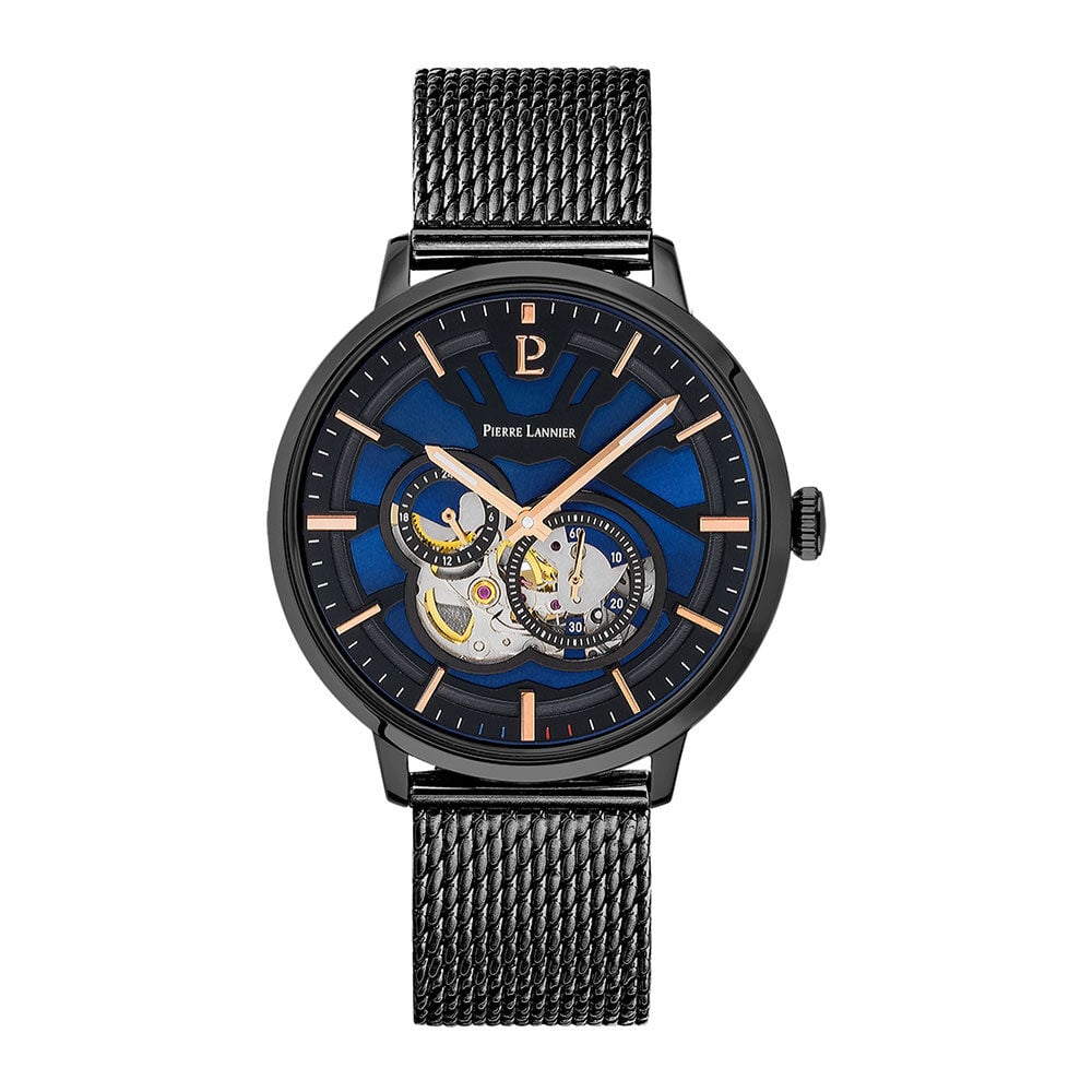 Montre Pierre Lannier Trio Noir - Montres automatiques Homme | Marc Orian