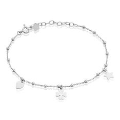 Bracelet Shyama Argent Blanc - Bracelets chaînes Femme | Marc Orian