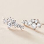 Boucles D'oreilles Puces Eden Argent Blanc Oxyde De Zirconium - Puces Femme | Marc Orian