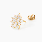 Boucles D'oreilles Puces Bleuenn Plaqu&eacute; Or Jaune Oxyde De Zirconium - Puces Femme | Marc Orian