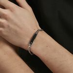 Bracelet Identite Argent Blanc Ilias Oxyde De Zirconium - Gourmettes Homme | Marc Orian