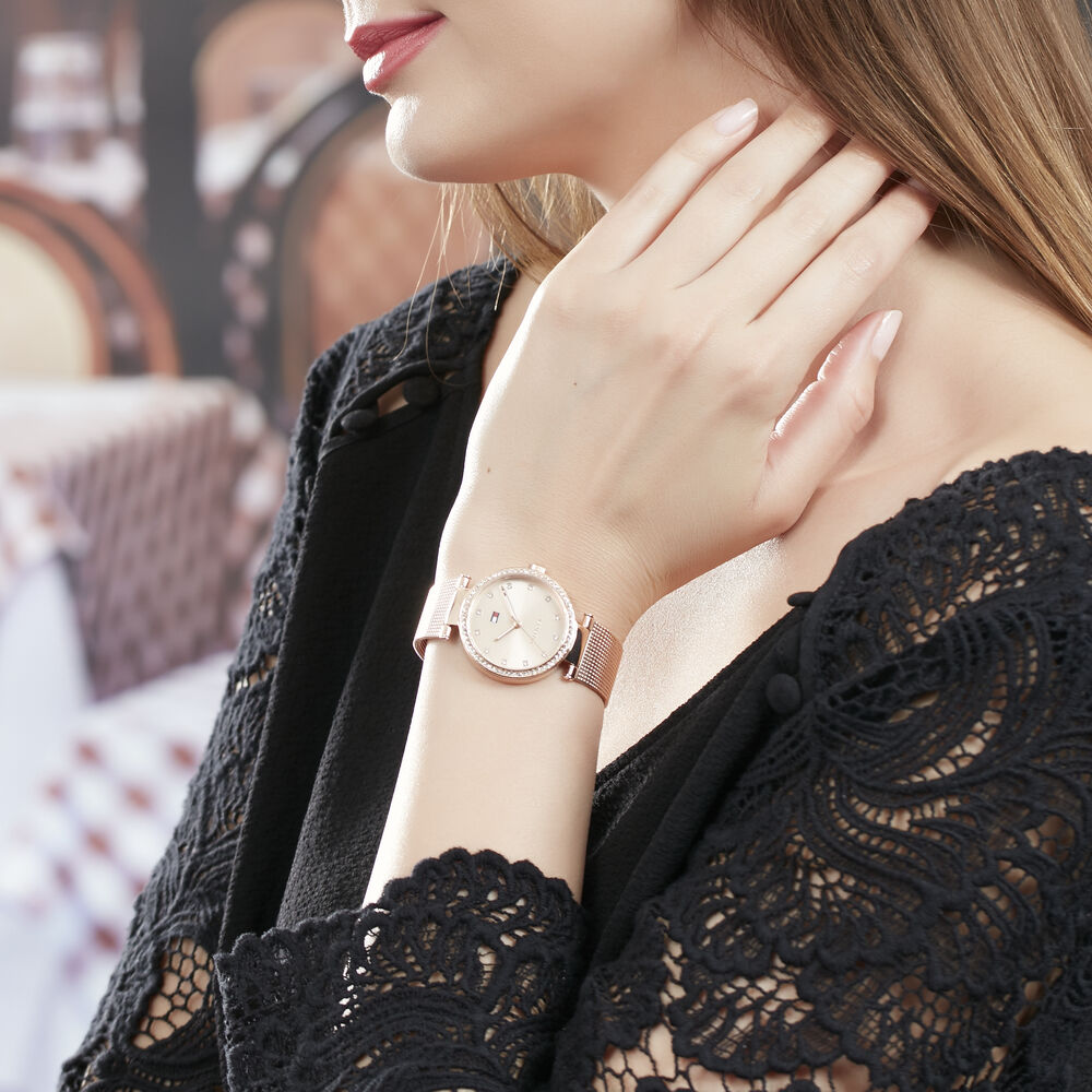 Montre tommy hilfiger deals femme or rose