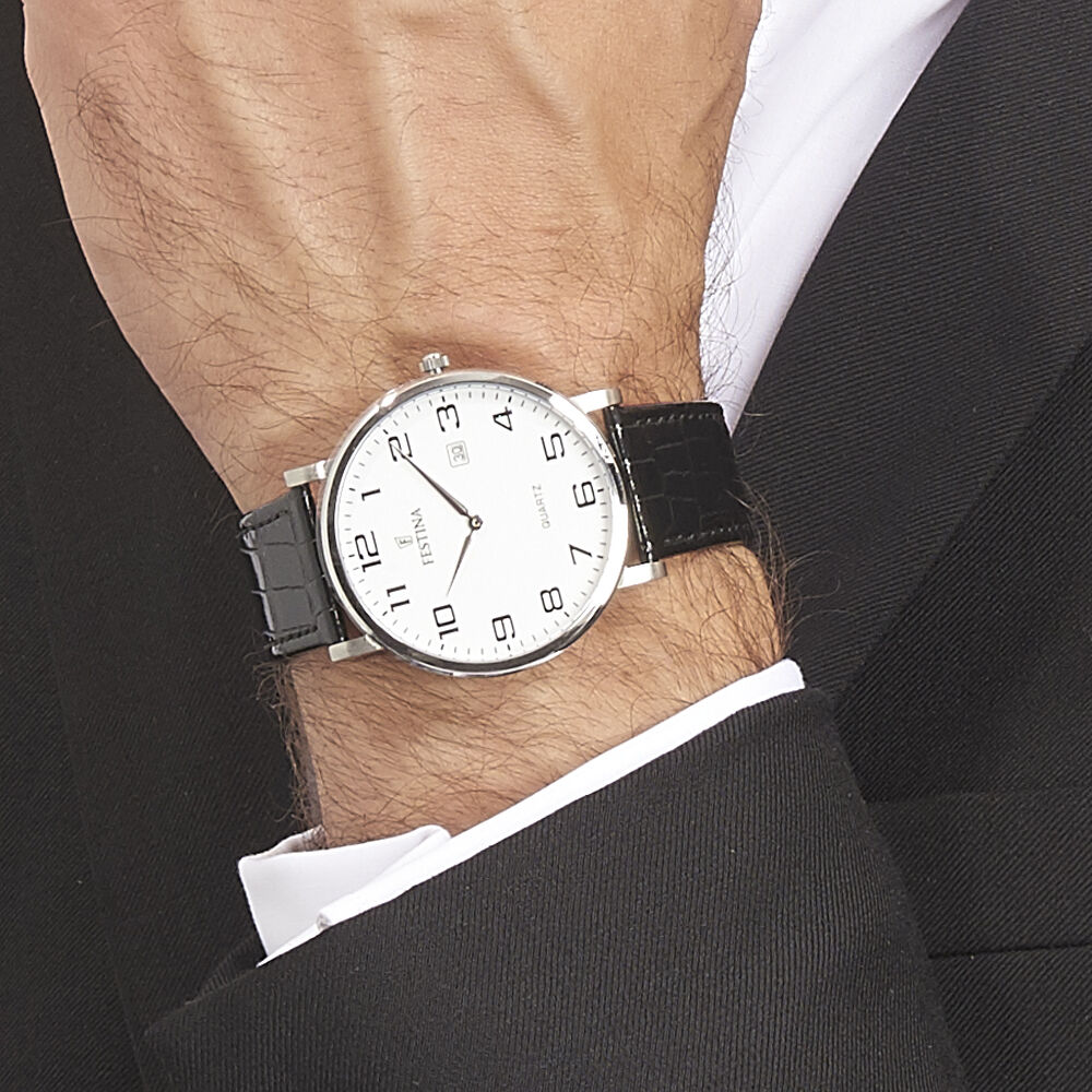 Montre Festina Classics Blanc - Montres classiques Homme | Marc Orian