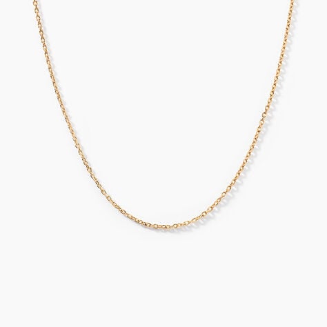 Cha&icirc;ne Vince Plaqu&eacute; Or Jaune - Colliers ras du cou Femme | Marc Orian