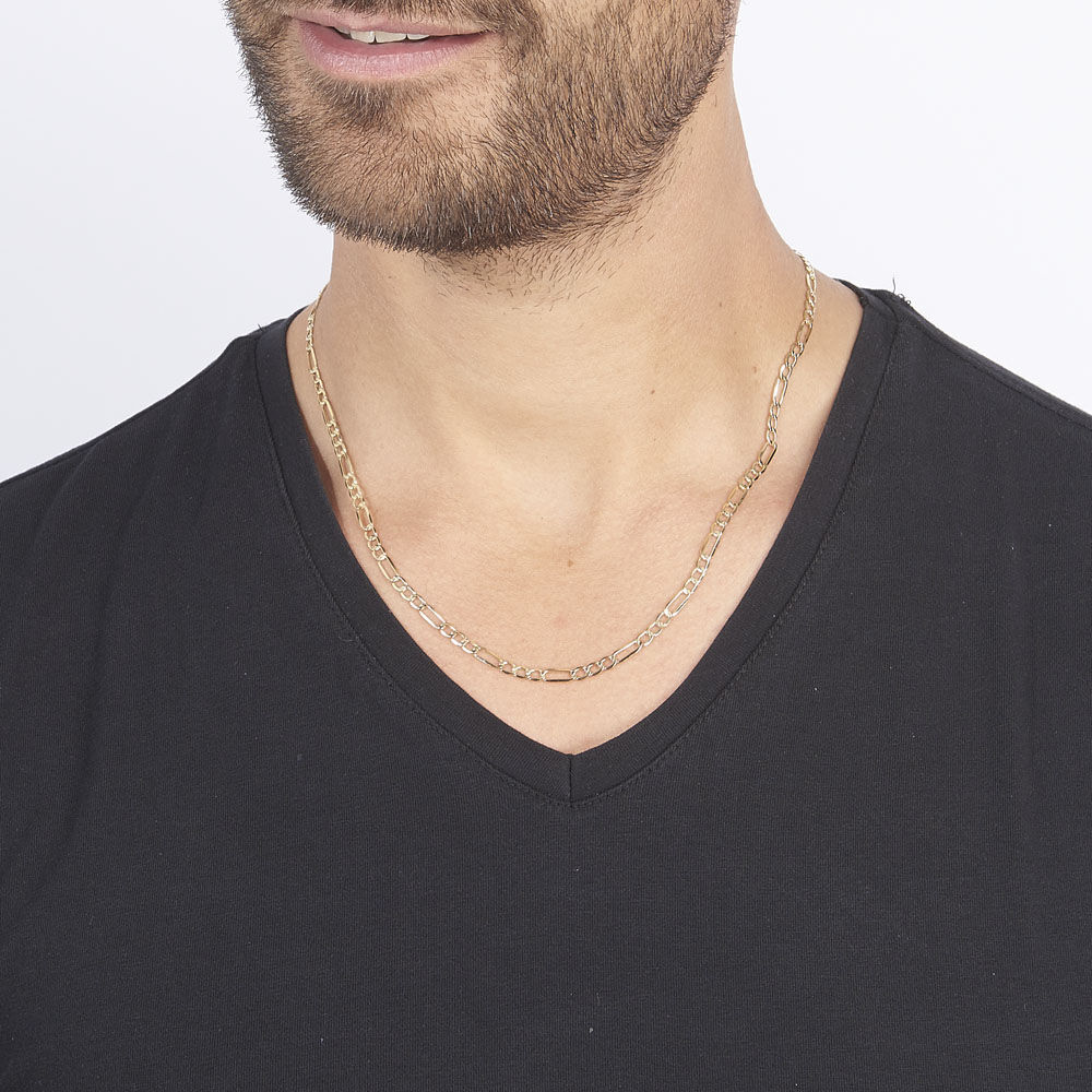 Collier Or Jaune Cameo Maille Alternée 1/3 - Chaines Homme | Marc Orian