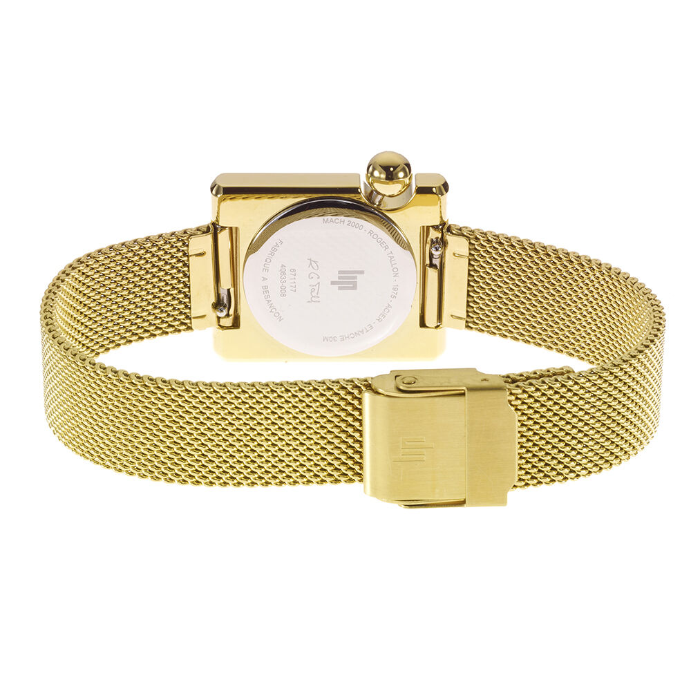 Montre Lip Mach 2000 Mini Square Doré - Montres étanches Femme | Marc Orian