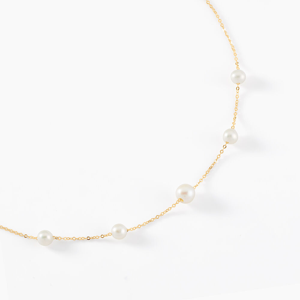 Collier Or Jaune Yolanda Perles De Culture - Colliers avec pierres Femme | Marc Orian