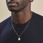 Pendentif Ange Rond Satine Or Jaune - M&eacute;dailles et m&eacute;daillons Famille | Marc Orian