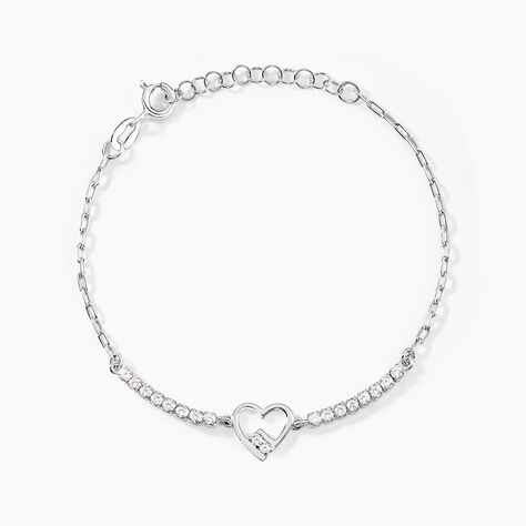 Bracelet Syliana Argent Blanc Oxyde De Zirconium - Bracelets fantaisie Femme | Marc Orian