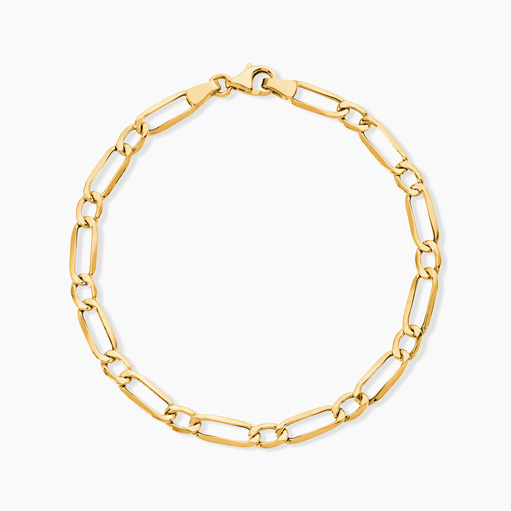 Bracelet Ophelio Maille Alternee 1/1 Or Jaune - Bracelets mailles Femme | Marc Orian