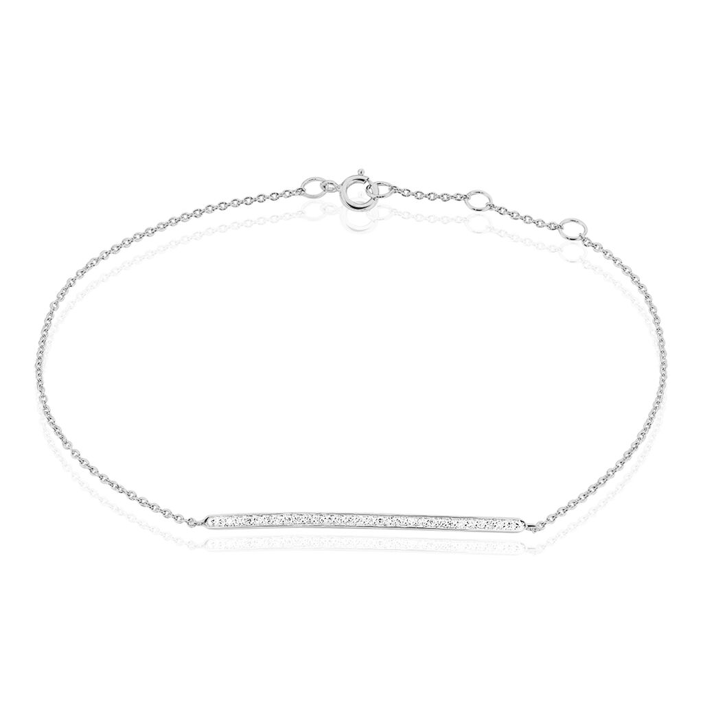 Bracelet Deniela Or Blanc Diamant - Bracelets chaînes Femme | Marc Orian
