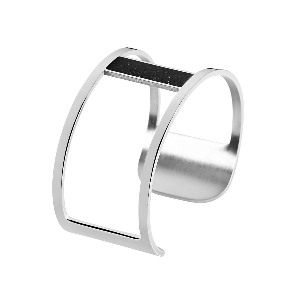 Bracelet Jonc Aness Acier Blanc - Bracelets joncs Femme | Marc Orian