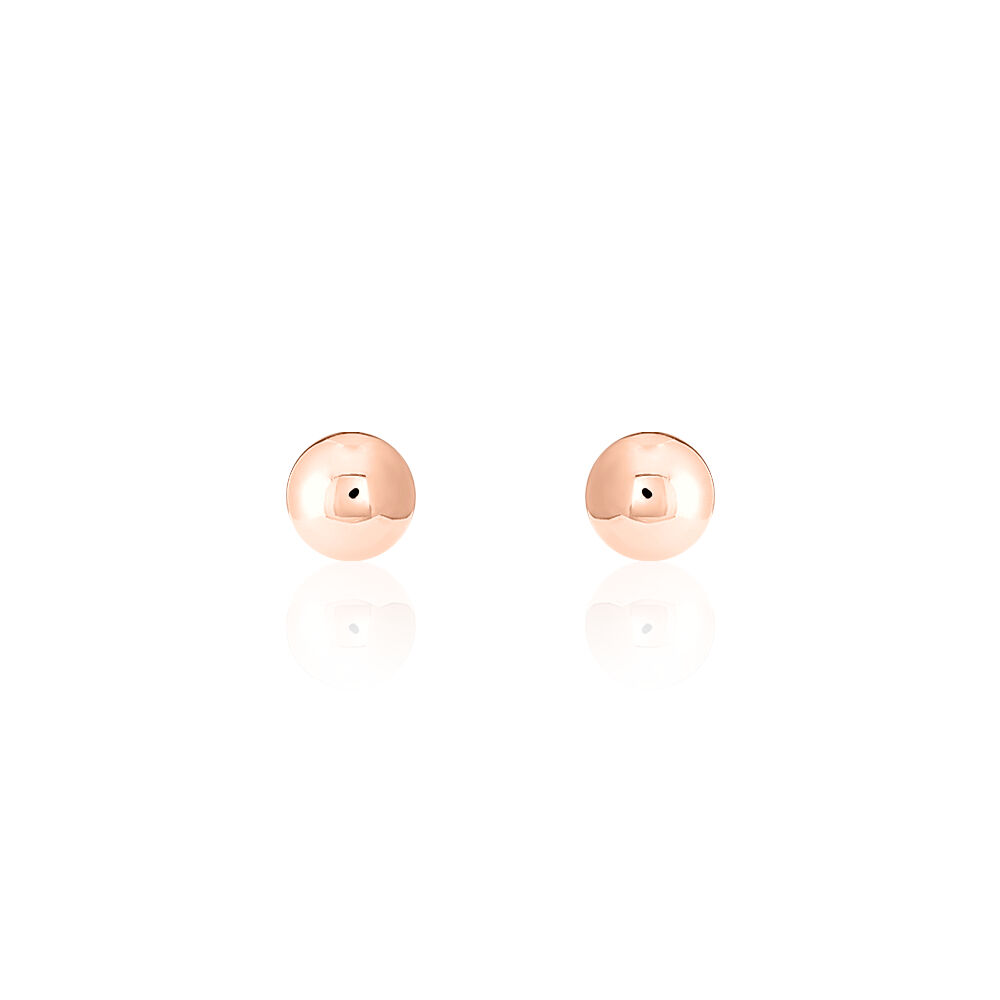 Boucles D'oreilles Puces Fidelia Boule Or Rose - Puces Femme | Marc Orian