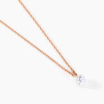 Collier Constantin Argent Rose Oxyde De Zirconium - Colliers avec pierres Femme | Marc Orian