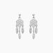 Boucles D'oreilles Pendantes Oniria Argent Blanc - Pendantes Femme | Marc Orian