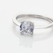 Bague Solitaire Abriel Or Blanc Oxyde De Zirconium - Bagues Solitaire Femme | Marc Orian