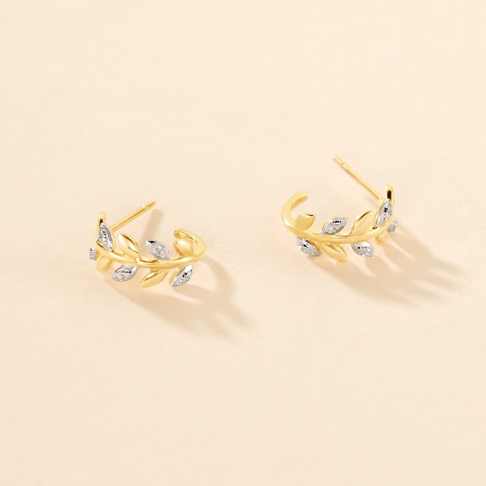 Créoles Emelyne Or Jaune Diamant -  Femme | Marc Orian