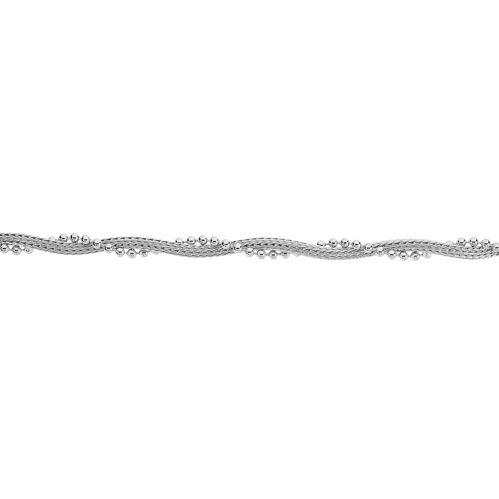Bracelet Kelyanna Argent Blanc - Bracelets chaînes Femme | Marc Orian