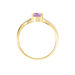 Bague Candice Or Jaune Amethyste