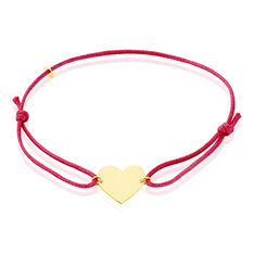 Bracelet Helenia Coeur Gravable Or Jaune - Bracelets cordons Enfant | Marc Orian
