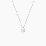 Collier Alexandra Or Blanc Diamant - Colliers solitaires Femme | Marc Orian