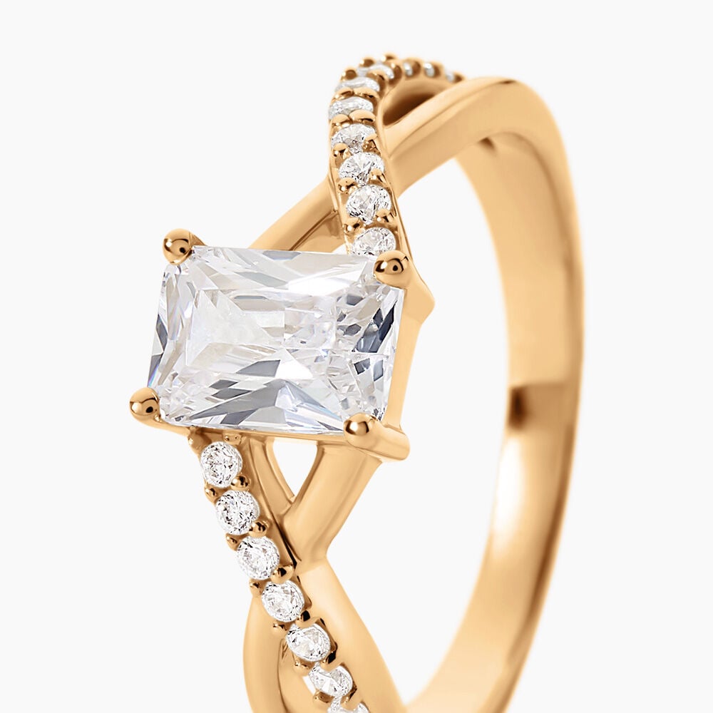 Bague Blair Plaqu&eacute; Or Jaune Oxyde De Zirconium - Bijoux fantaisie Femme | Marc Orian