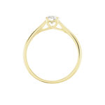 Solitaire Vicoeuria Ld Or Jaune Diamant Synthetique Blanc - Parures de mariage Femme | Marc Orian