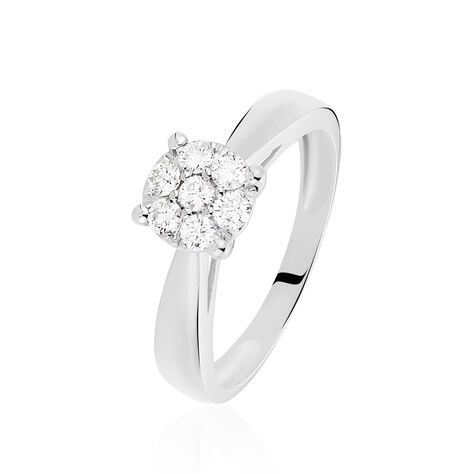 Bague Solitaire Grace Or Blanc Diamant - Bagues Solitaire Femme | Marc Orian