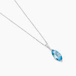 Collier Raquel Or Blanc Topaze - Colliers avec pierres Femme | Marc Orian