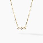 Collier Graziano Or Jaune Diamant Synth&eacute;tique - Colliers avec pierres Femme | Marc Orian