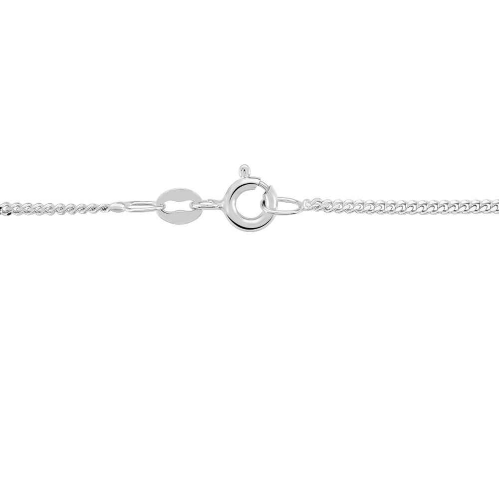 Cha&icirc;ne Imad Maille Gourmette Or Blanc - Chaines Femme | Marc Orian