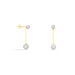 Boucles D'oreilles Pendantes Athena Or Jaune Strass - Pendantes Femme | Marc Orian