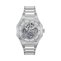 cadran argenté fond argenté bracelet acier argenté