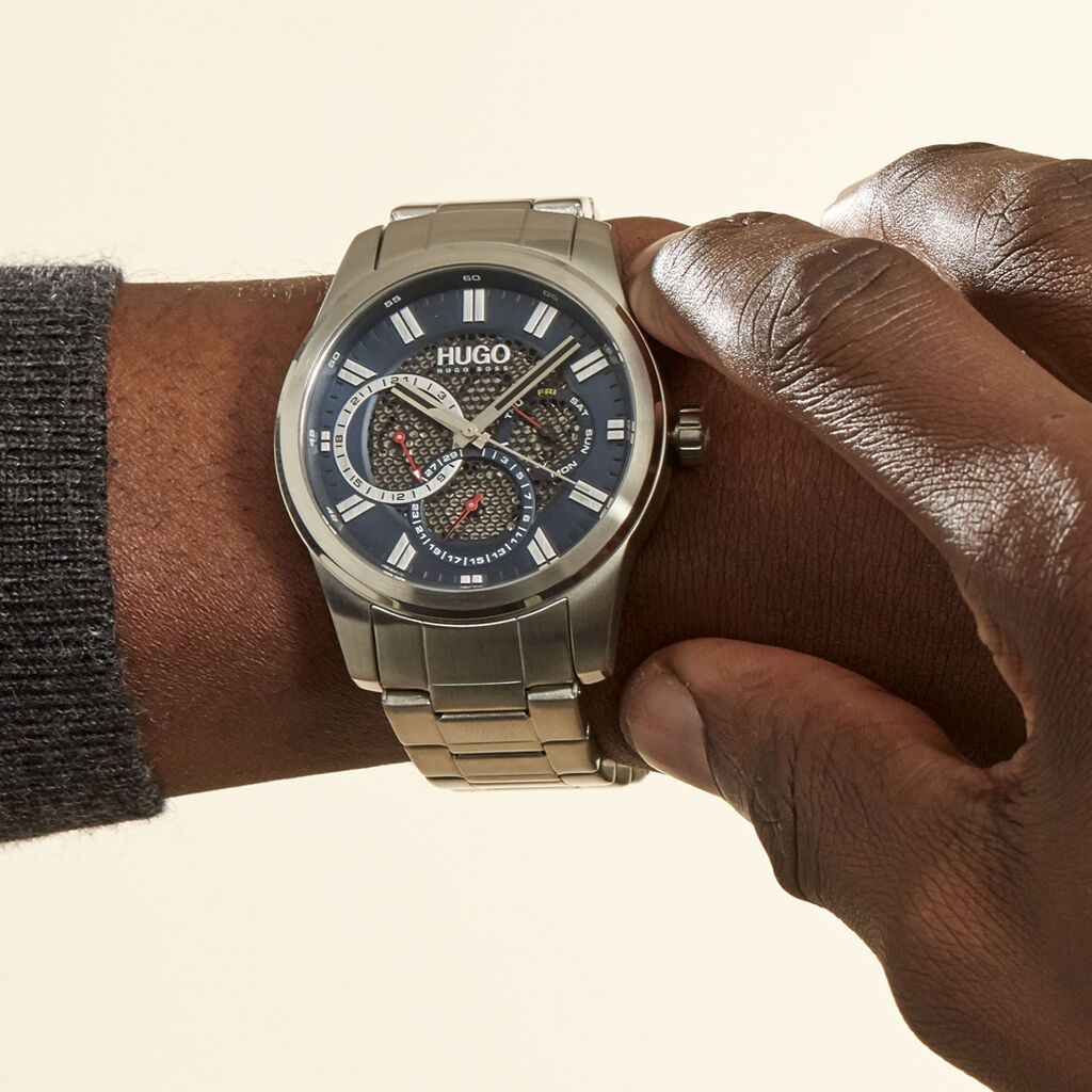 Montre Hugo Skeleton Bleu - Montres Homme | Marc Orian