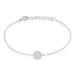 Bracelet Austen Argent Blanc Oxyde De Zirconium - Bracelets Medailles Femme | Marc Orian