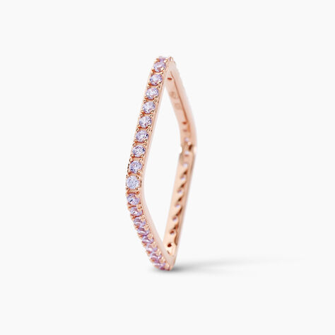 Bague Aselya Argent Rose Oxyde De Zirconium - Bagues avec pierre Femme | Marc Orian