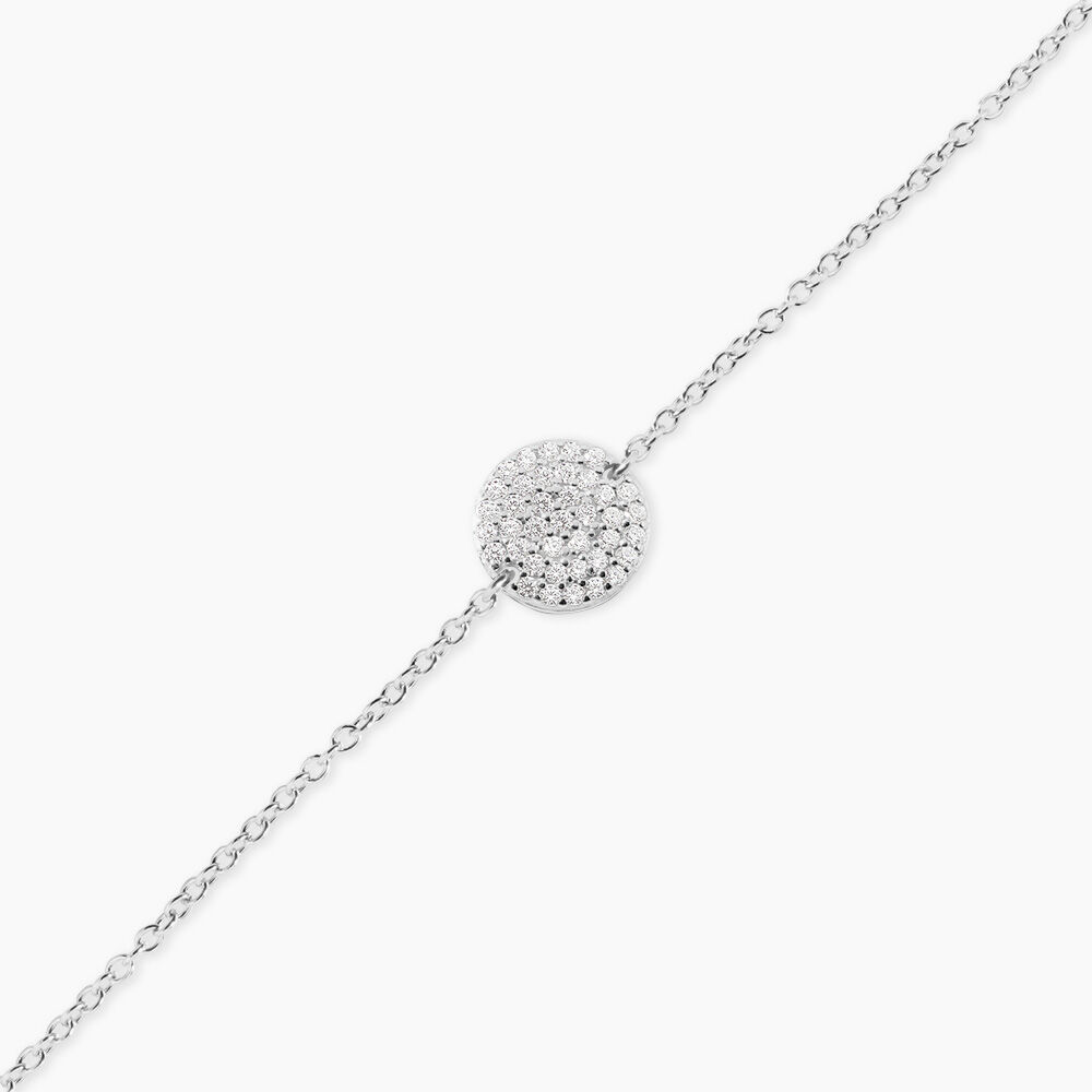 Bracelet Sharma Argent Blanc Oxyde De Zirconium - Bracelets Medailles Femme | Marc Orian