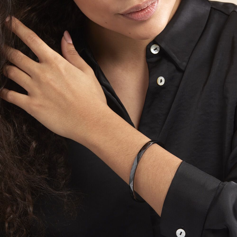 Bracelet Rabhia Ceramique Noir Céramique - Bracelets Pierre Femme | Marc Orian