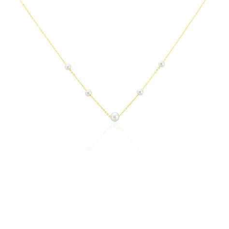 Collier Or Jaune Yolanda Perles De Culture - Colliers avec pierres Femme | Marc Orian