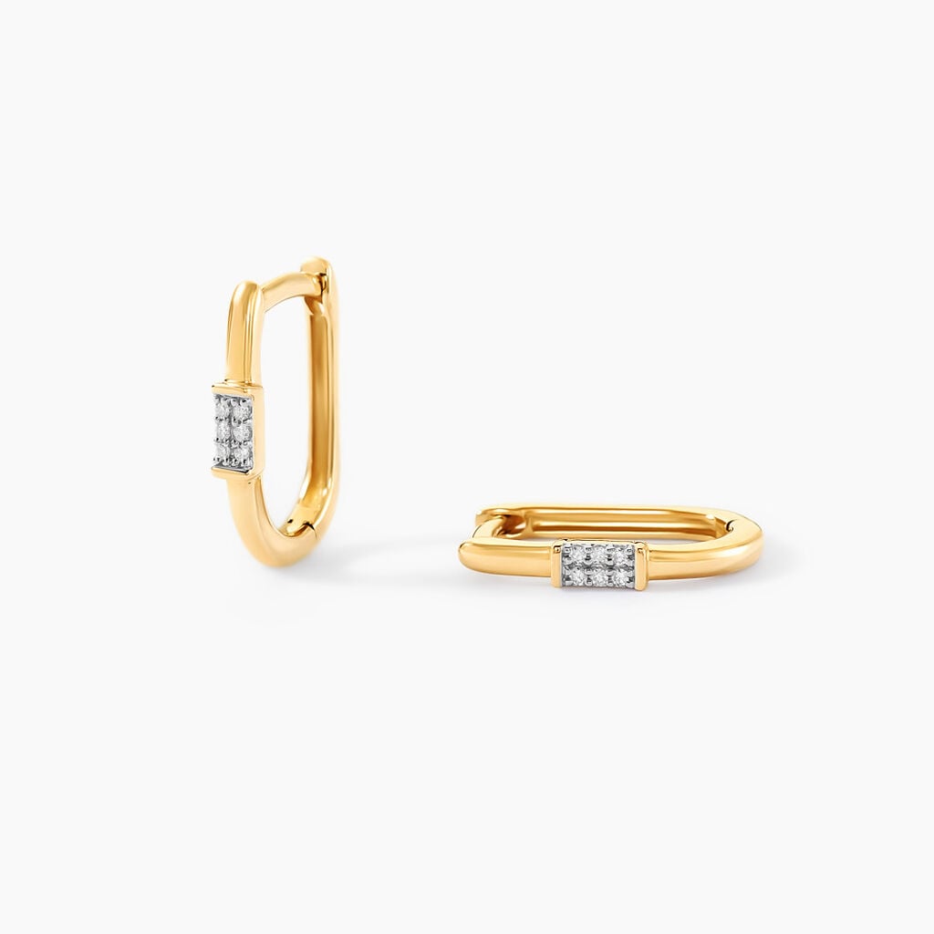 Cr&eacute;oles Infinite Love Or Jaune Diamant - Cr&eacute;oles Femme | Marc Orian