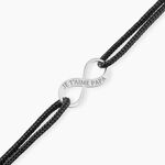 Bracelet Kwesi Argent Blanc - Bracelets cordons Homme | Marc Orian