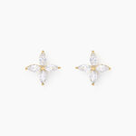 Boucles D'oreilles Puces Stellia Or Jaune Oxyde De Zirconium - Puces Femme | Marc Orian