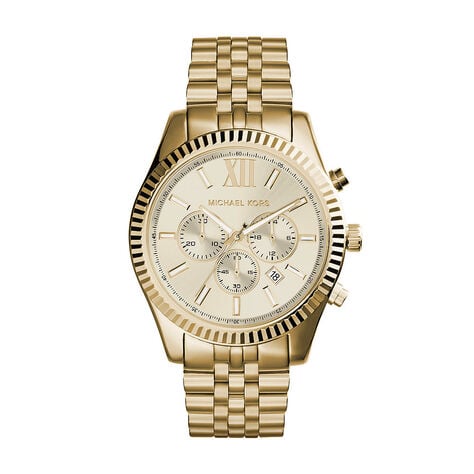 Montre Michael Kors Lexington Dor&eacute; - Montres &eacute;tanches Homme | Marc Orian