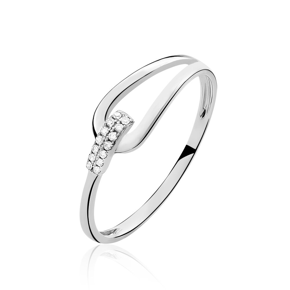 Bague Cyranna Or Blanc Diamant - Bagues pierres précieuses Femme | Marc Orian