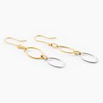 Boucles D'oreilles Pendantes Lucia Or Bicolore - Pendantes Femme | Marc Orian