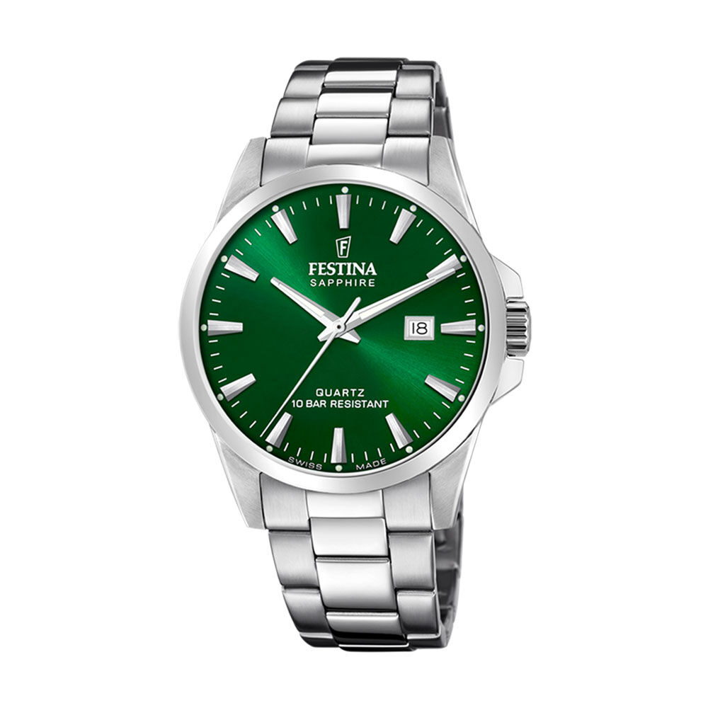 Montre Festina Swiss Made 41 Vert - Montres classiques Homme | Marc Orian