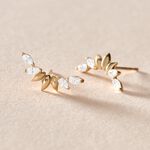 Boucles D'oreilles Puces Miyako Or Jaune Oxyde De Zirconium - Puces Femme | Marc Orian