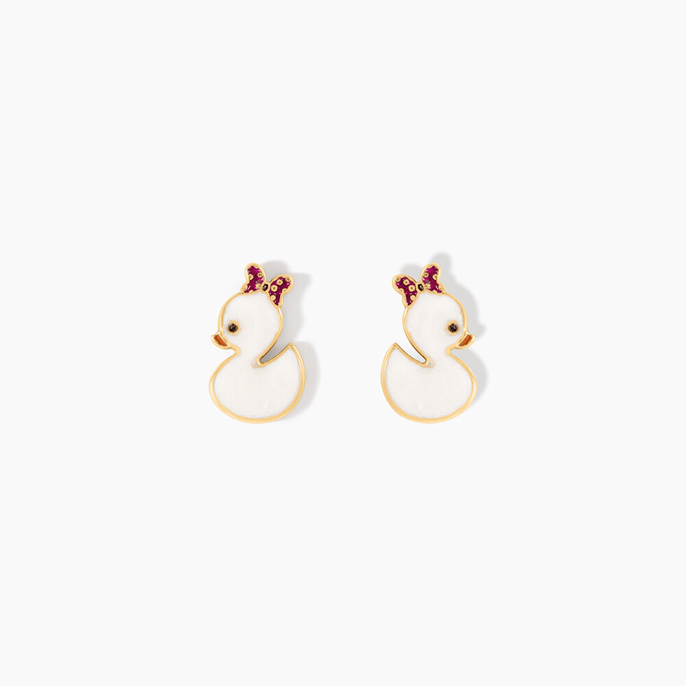 Boucles D'Oreilles Puces Desislav Or Jaune - Puces Enfant | Marc Orian