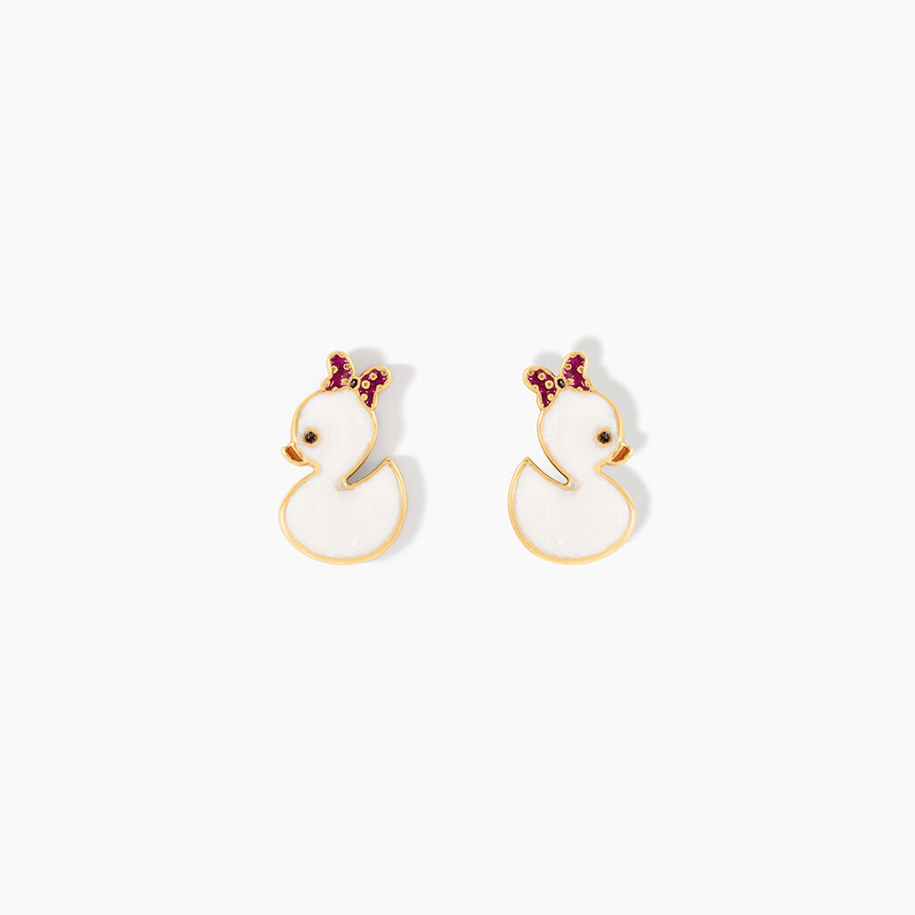 Boucles D'Oreilles Puces Desislav Or Jaune - Puces Enfant | Marc Orian
